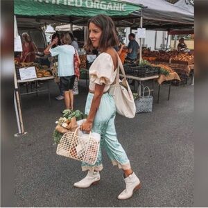 Spell Ocean pants with lace trim